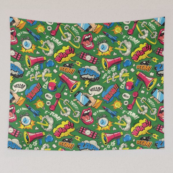 Item preview, Pop Art Colorful Seamless Pattern designed and sold by Peekonet.