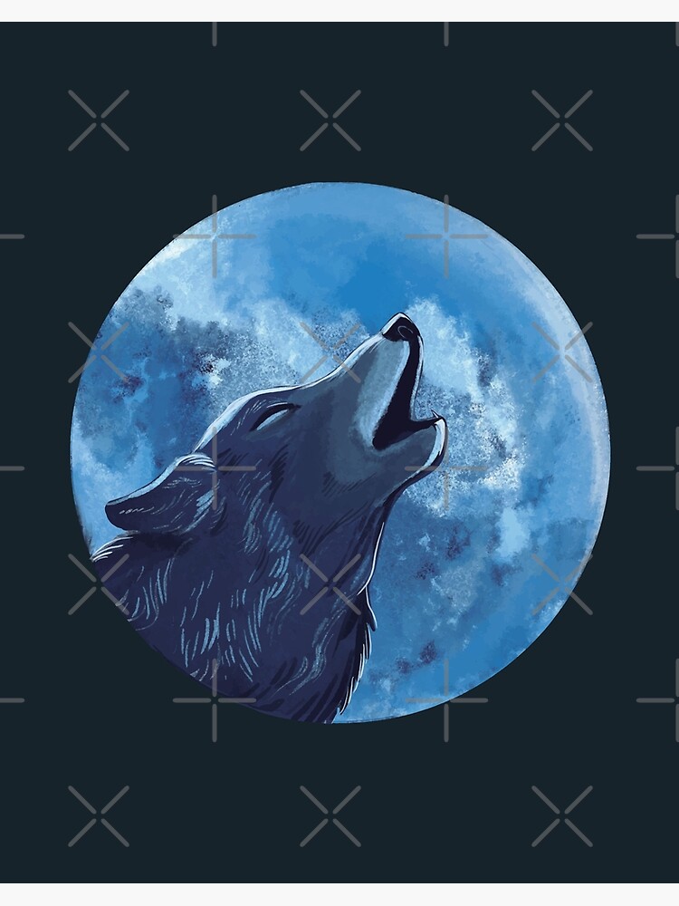 Simple Dot Painting Tutorial  Howling Wolf Silhouette Painting