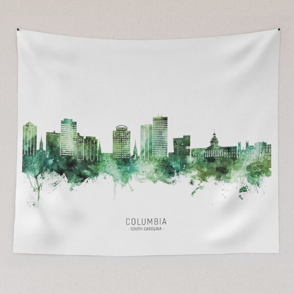 Artikelvorschau, Columbia South Carolina Skyline entworfen und verkauft von ArtPrints.