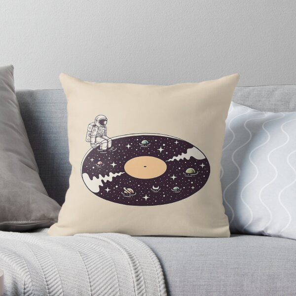 Cosmic Sound Throw Pillow
