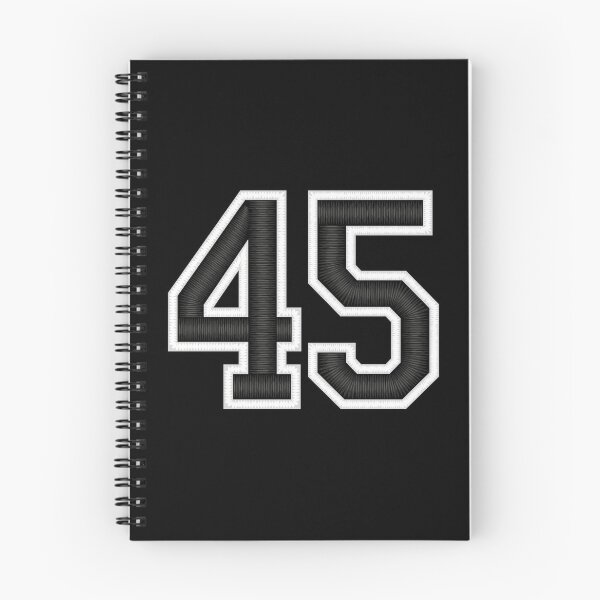 Item preview, 45 Black Jersey Sports Number forty-five Football 45 designed and sold by elhefe.