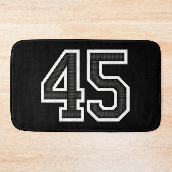 Item preview, 45 Black Jersey Sports Number forty-five Football 45 designed and sold by elhefe.