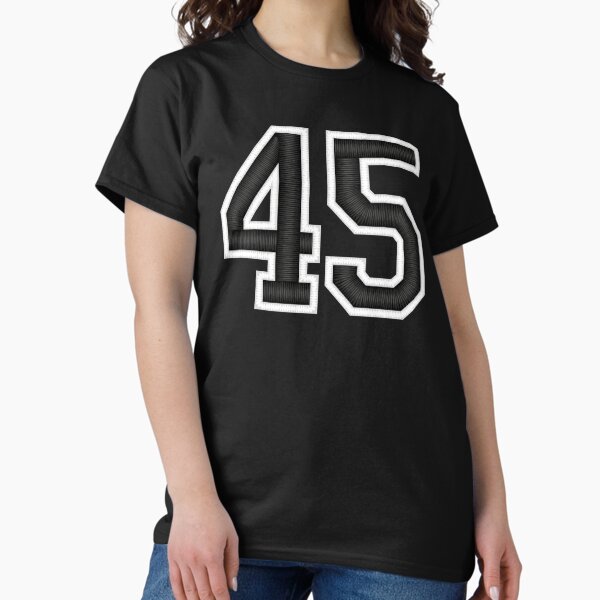 Item preview, 45 Black Jersey Sports Number forty-five Football 45 designed and sold by elhefe.