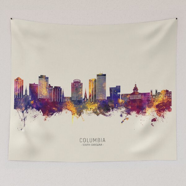Artikelvorschau, Columbia South Carolina Skyline entworfen und verkauft von ArtPrints.