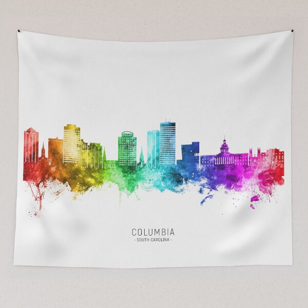 Artikelvorschau, Columbia South Carolina Skyline entworfen und verkauft von ArtPrints.