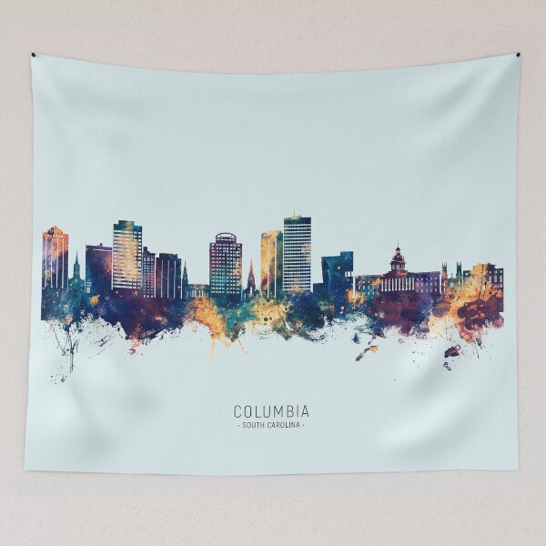 Artikelvorschau, Columbia South Carolina Skyline entworfen und verkauft von ArtPrints.