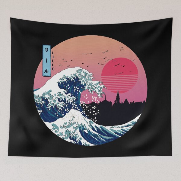 Artikelvorschau, Lille Kanagawa Wave Retro entworfen und verkauft von DFerraz.