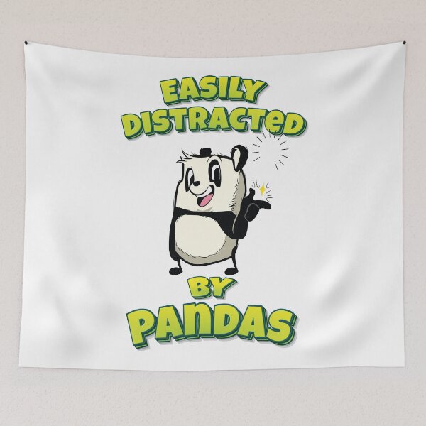 Item preview, Easily Distracted By Pandas designed and sold by FiveNiches.