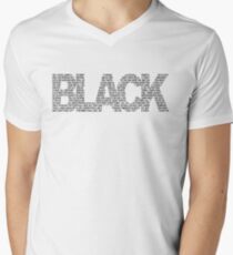 B L A C K Men's V-Neck T-Shirt