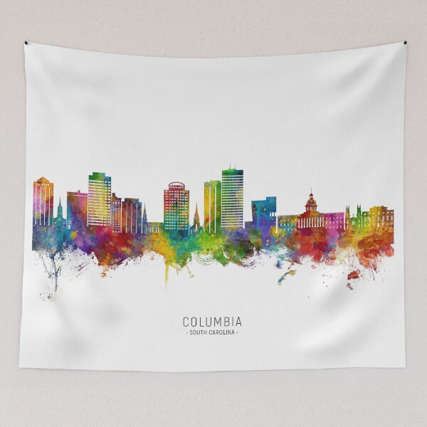 Artikelvorschau, Columbia South Carolina Skyline entworfen und verkauft von ArtPrints.