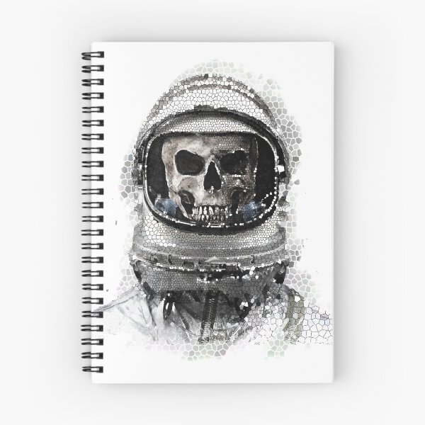 Item preview, skull astronaut designed and sold by Nordkindchen.