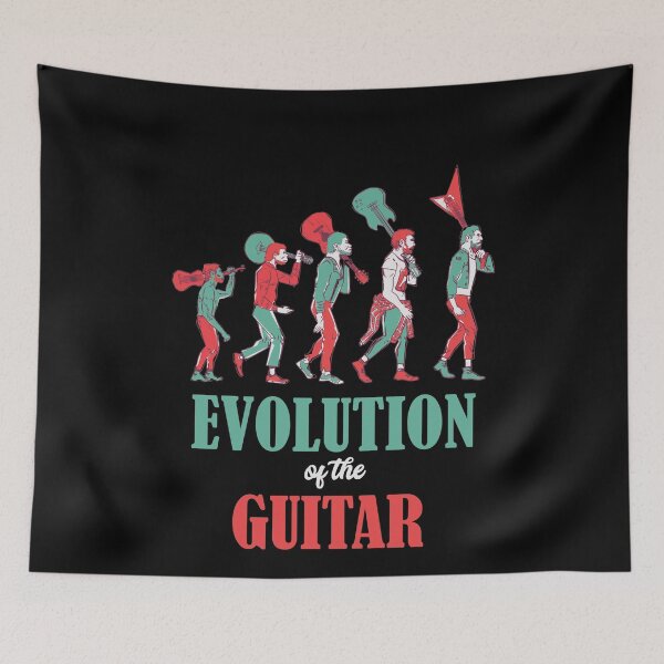 Item preview, Evolution Of The Guitar Funny designed and sold by Hema Thilakaratne.