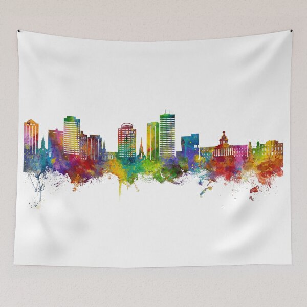 Artikelvorschau, Columbia South Carolina Skyline entworfen und verkauft von ArtPrints.