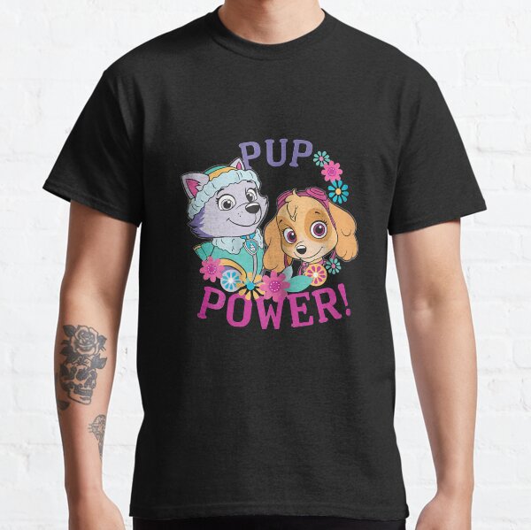 Pup Power Paw Patrol Chase Rubble Skye Le Mighty Halloween Noël T-shirt classique