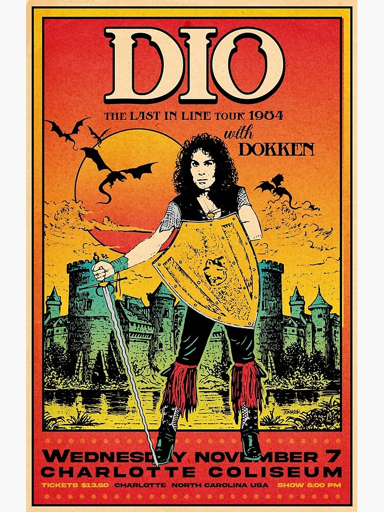 Disover Dio 1984 Tour Premium Matte Vertical Poster