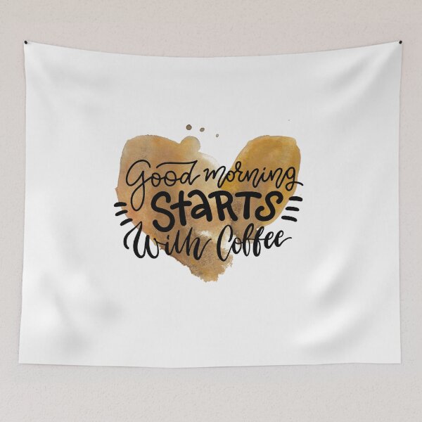 Item preview, Good Morning starts with Coffee | Coffee Stain | Coffee Bean designed and sold by Nikiolilalala.
