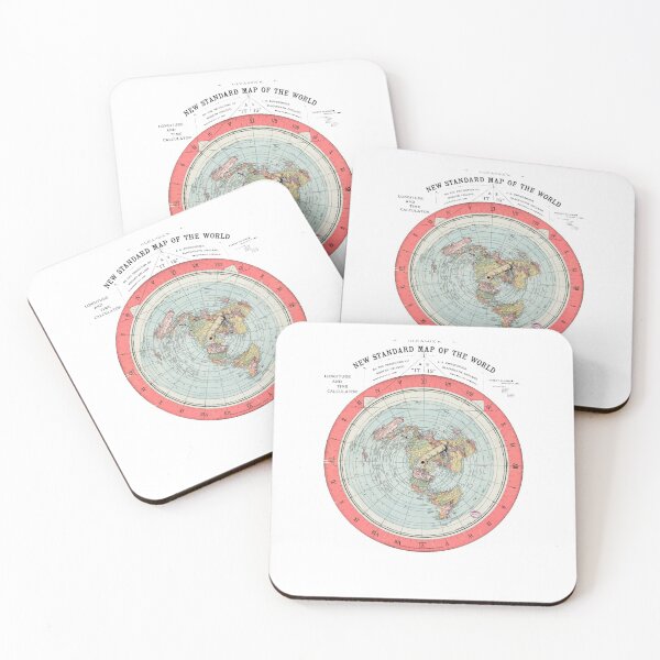 Item preview, Flat Earth Society World Map designed and sold by ninoflores.