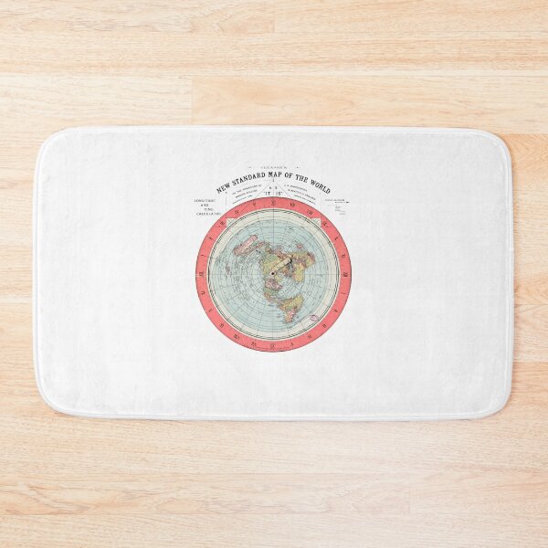 Item preview, Flat Earth Society World Map designed and sold by ninoflores.