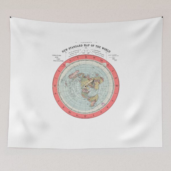 Item preview, Flat Earth Society World Map designed and sold by ninoflores.