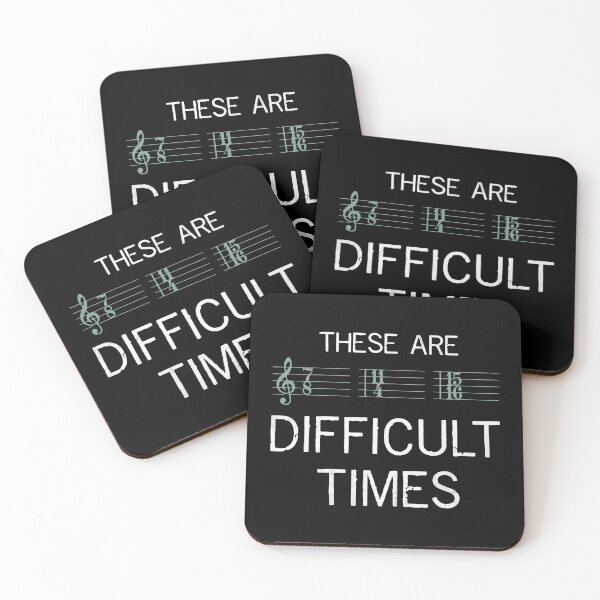 Item preview, These Are Difficult Times Music designed and sold by BorderlineComb.