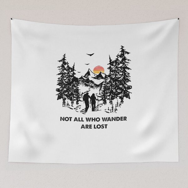 Item preview, Not All Who Wander Are Lost - Couple Hiking designed and sold by BonnieBednar31.