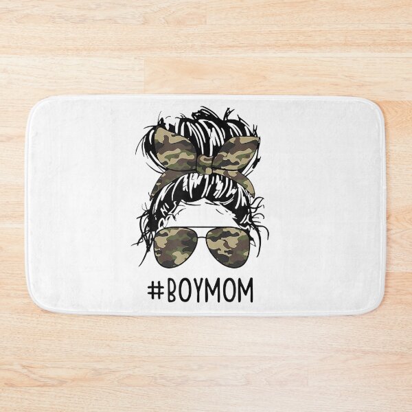 Item preview, Boy Moms Funny Messy Bun Mom Of Boy T-Shirt designed and sold by HammonArt.