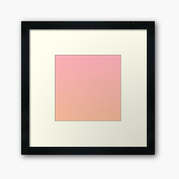 Roseanna color gradient Framed Art Print