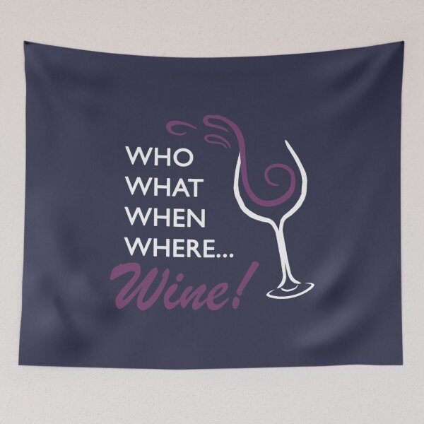 Item preview, Who What When Where Wine  Chidis tshirt from The Good Place designed and sold by ninoflores.
