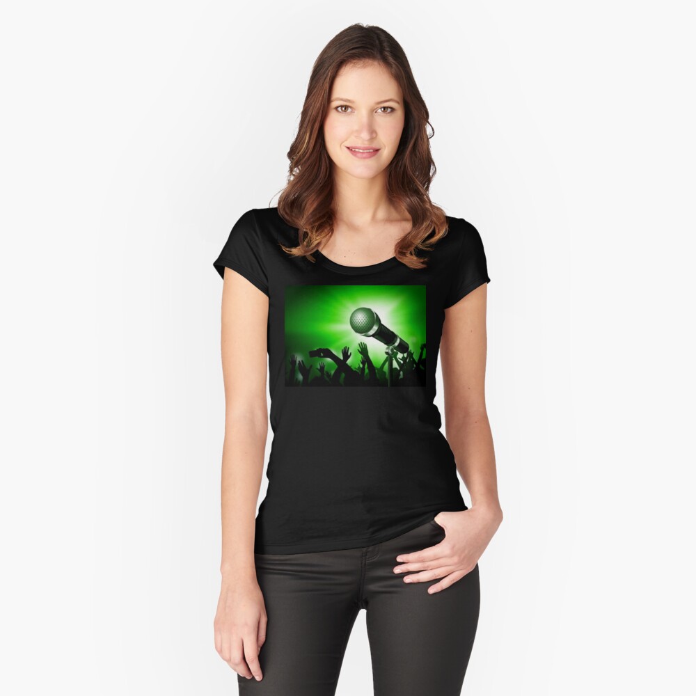 Item preview, Fitted Scoop T-Shirt designed and sold by battlerapgear.