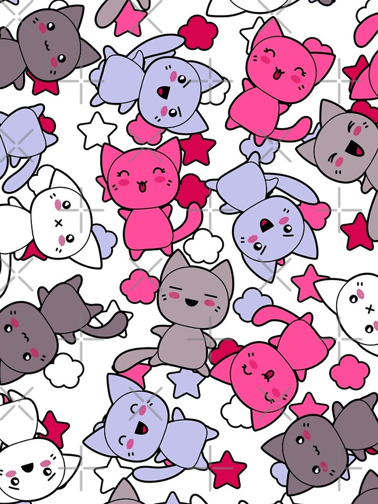 Thumbnail 4 of 4, iPhone Case, Pattern cats designed and sold by Rondeboy.