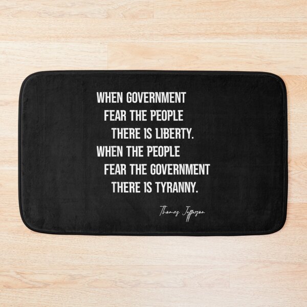 Item preview, Thomas Jefferson Quote When Government Fear The People T-Shirt designed and sold by United-Carlos.