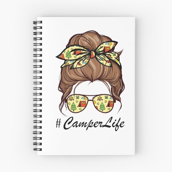 Item preview, Messy Bun Hair Mother's Day Camping Lovers designed and sold by HammonArt.
