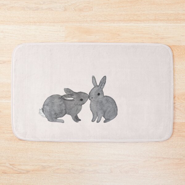 Item preview, cute bunny kiss designed and sold by mooonhannah.