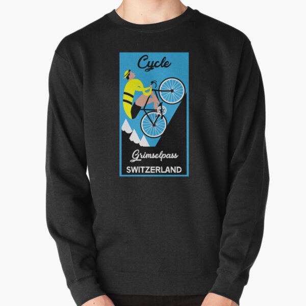 Grimselpass Switzerland Cycling | Extreme Cycling | Sport | Endurance Biking | Fitness Pullover Sweatshirt