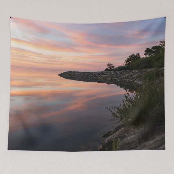 Item preview, Colorful Cove - Still and Soft Dawn on Lake Ontario designed and sold by Georgia Mizuleva.