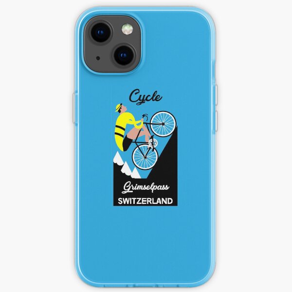 Grimselpass Switzerland Cycling | Extreme Cycling | Sport | Endurance Biking | Fitness iPhone Soft Case