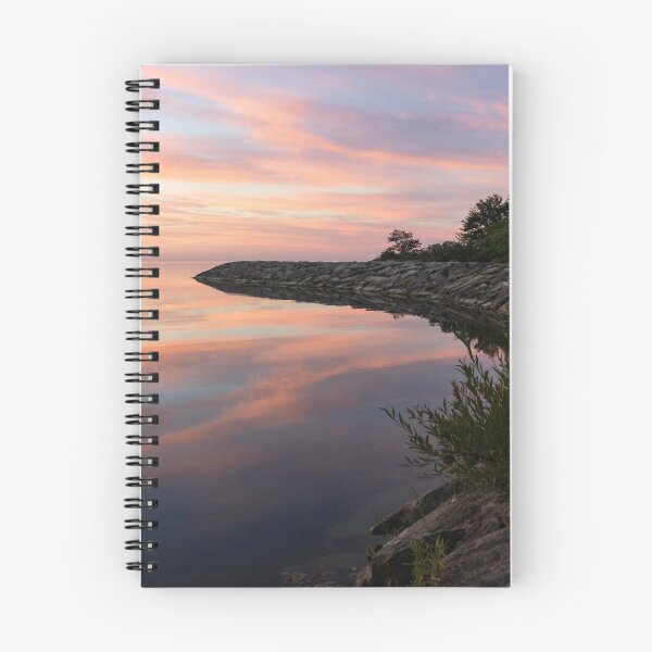 Item preview, Colorful Cove - Still and Soft Dawn on Lake Ontario designed and sold by Georgia Mizuleva.