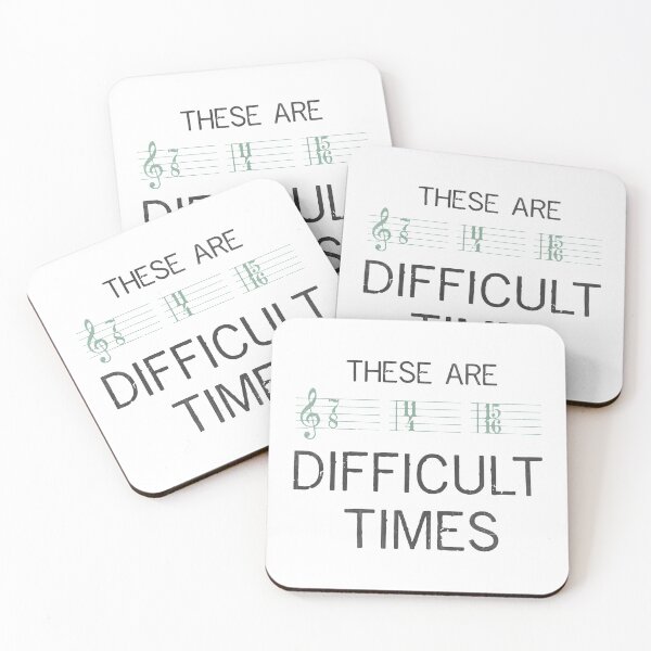 Item preview, These Are Difficult Times Music designed and sold by BorderlineComb.