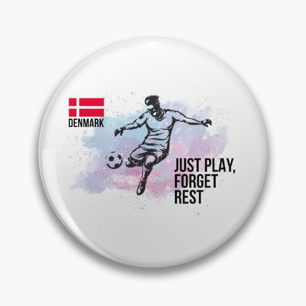 Item preview, Danish Player kicking the Football - Football designed and sold by cravingmart.