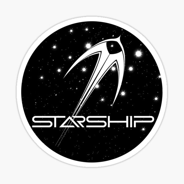 Starship logo Sticker