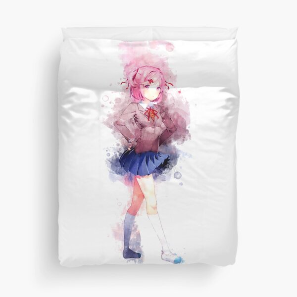 Doki Doki - Natsuki *watercolor* Duvet Cover