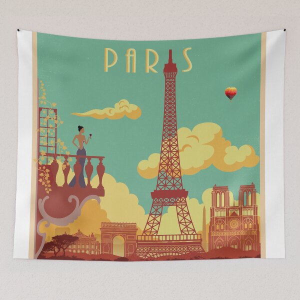 Item preview, Paris vintage poster designed and sold by paulrommer.