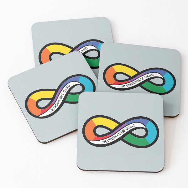 Item preview, Neurodiverse Gang Rainbow Infinity designed and sold by OwlishArts.