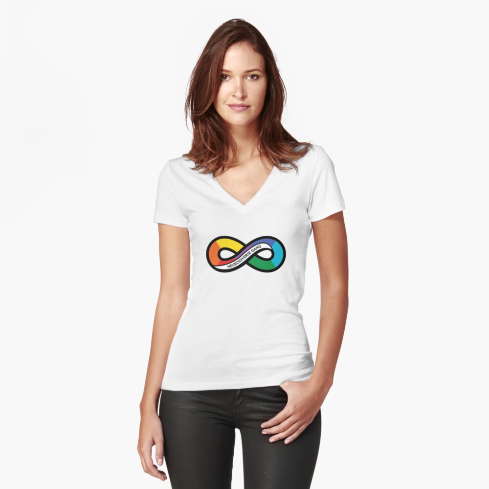 Item preview, Fitted V-Neck T-Shirt designed and sold by OwlishArts.