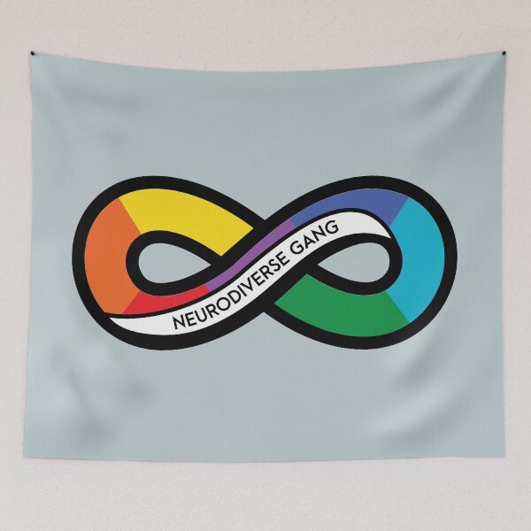 Item preview, Neurodiverse Gang Rainbow Infinity designed and sold by OwlishArts.