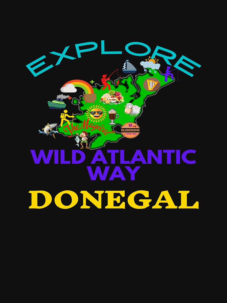 EXPLORE THE MAGICAL WILD ATLANTIC WAY DONEGAL by OliDesigns