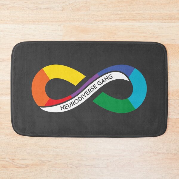 Item preview, Neurodiverse Gang Rainbow Infinity - Dark Background Version designed and sold by OwlishArts.