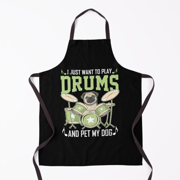 Item preview, I Just Want To Play Drums & Pet My Dog Funny Drummer designed and sold by elisamarez97.