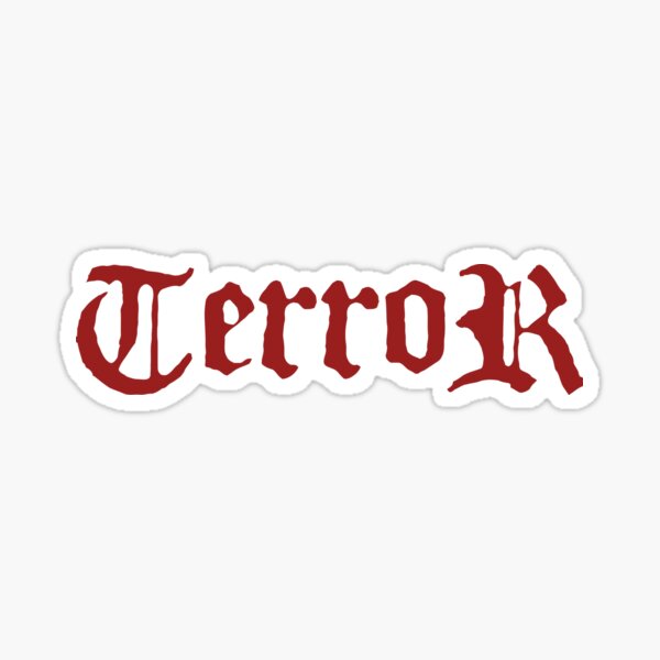 Terror-Typografie Sticker