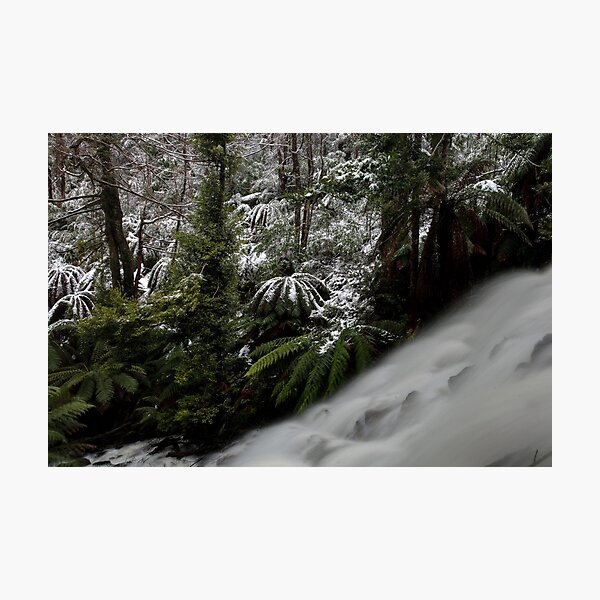 Item preview, Snow at Cora Linn Falls designed and sold by Donovan Wilson.